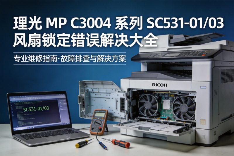 【故障代码】理光 MP C3004 系列 SC531-01/02 风扇锁定错误解决大全-卓盛打印机网