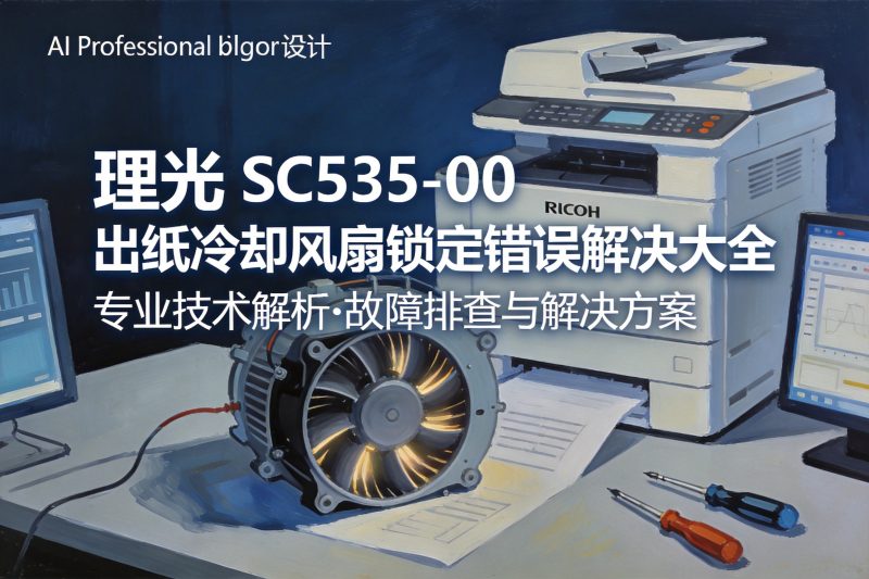 【故障代码】理光 SC535-00 出纸冷却风扇锁定错误解决大全-卓盛打印机网