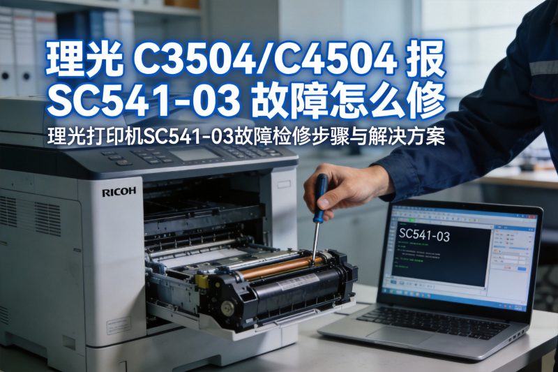 【故障代码】理光 C3504/C4504 报 SC541-03 故障怎么修-卓盛打印机网