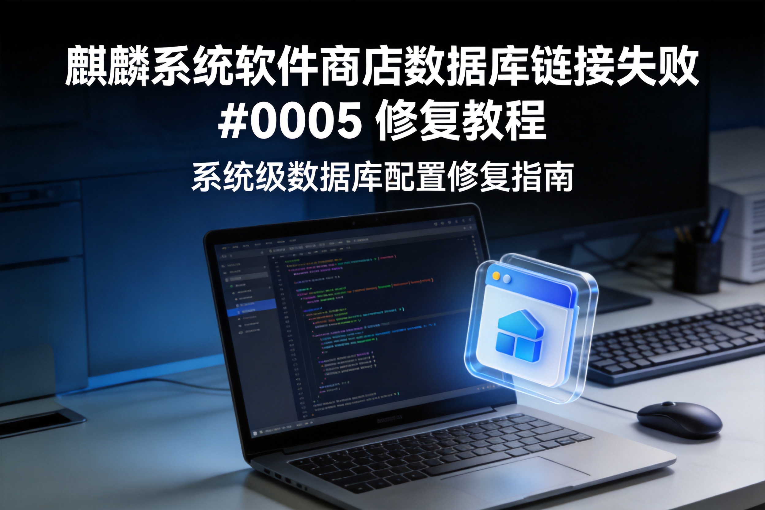 麒麟系统软件商店数据库链接失败 #0005 修复教程-卓盛打印机网