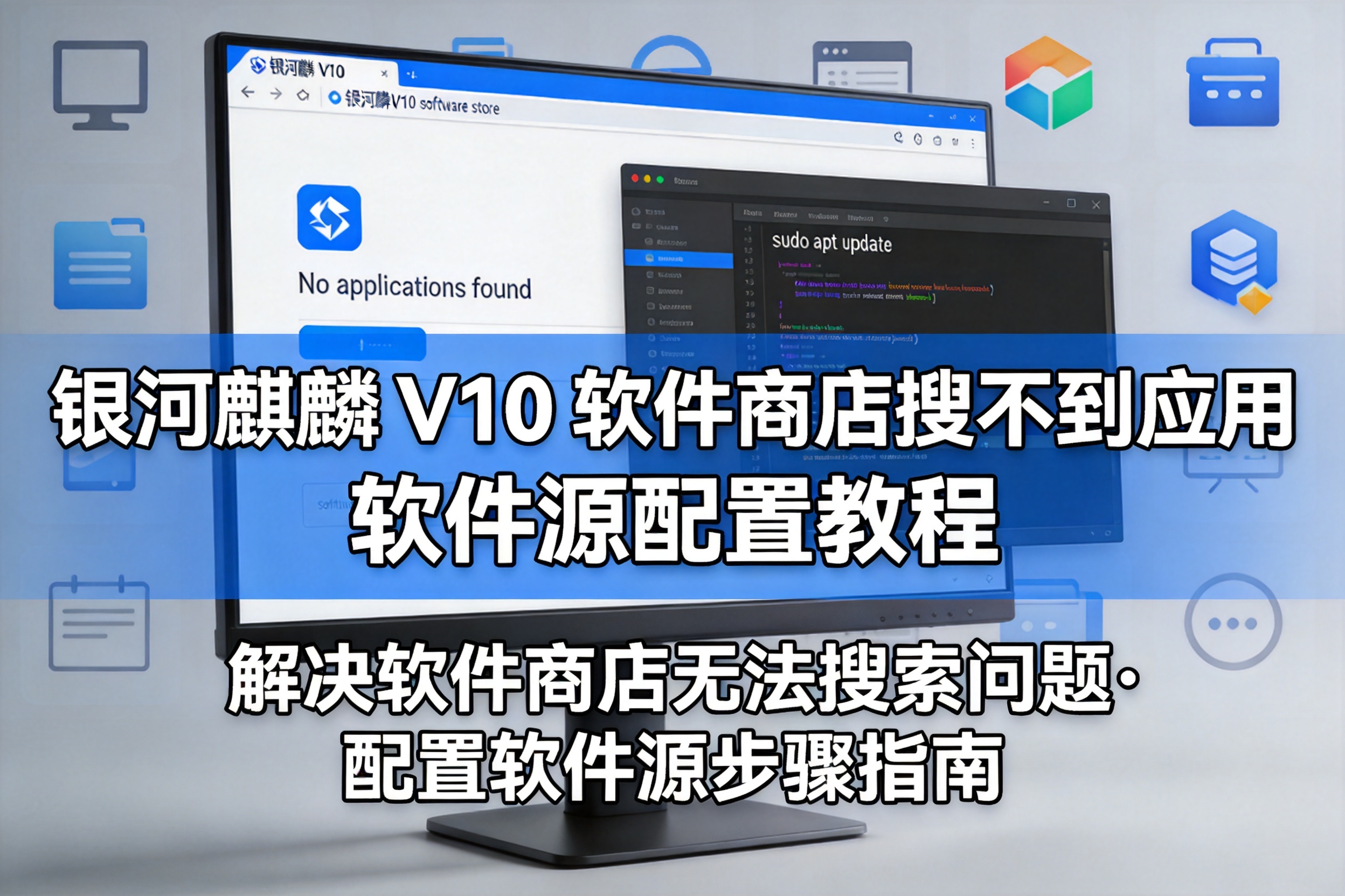 银河麒麟 V10 软件商店搜不到应用 软件源配置教程-卓盛打印机网