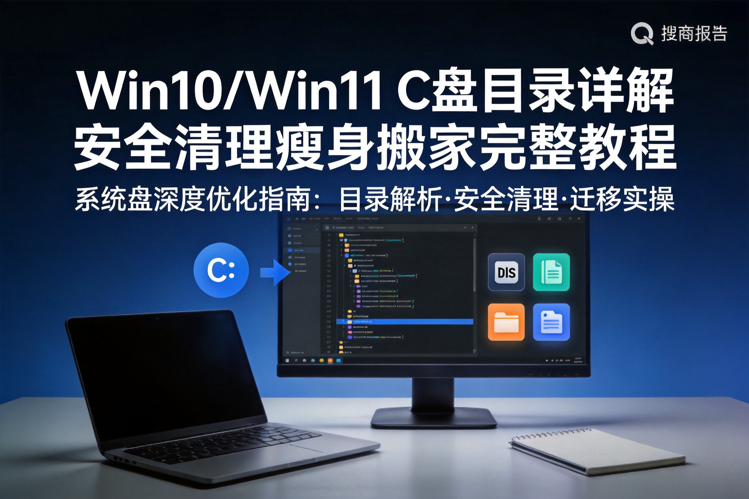 Win10/Win11 C 盘目录详解 安全清理瘦身搬家完整教程-卓盛打印机网