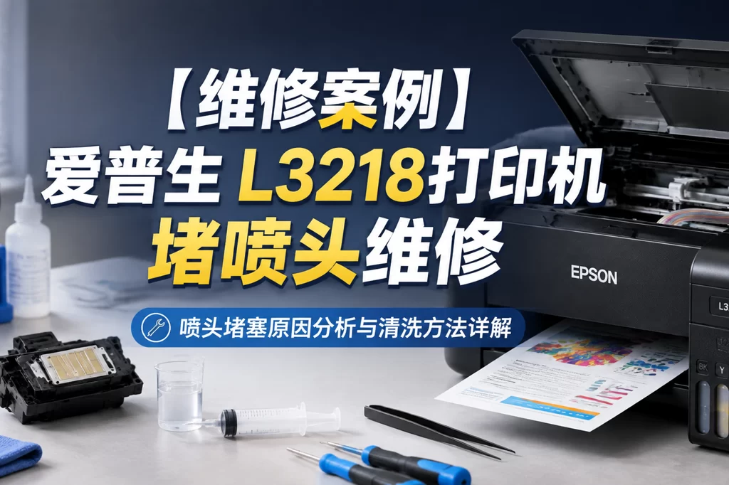 【维修案例】爱普生 L3218打印机 堵喷头维修-卓盛打印机网
