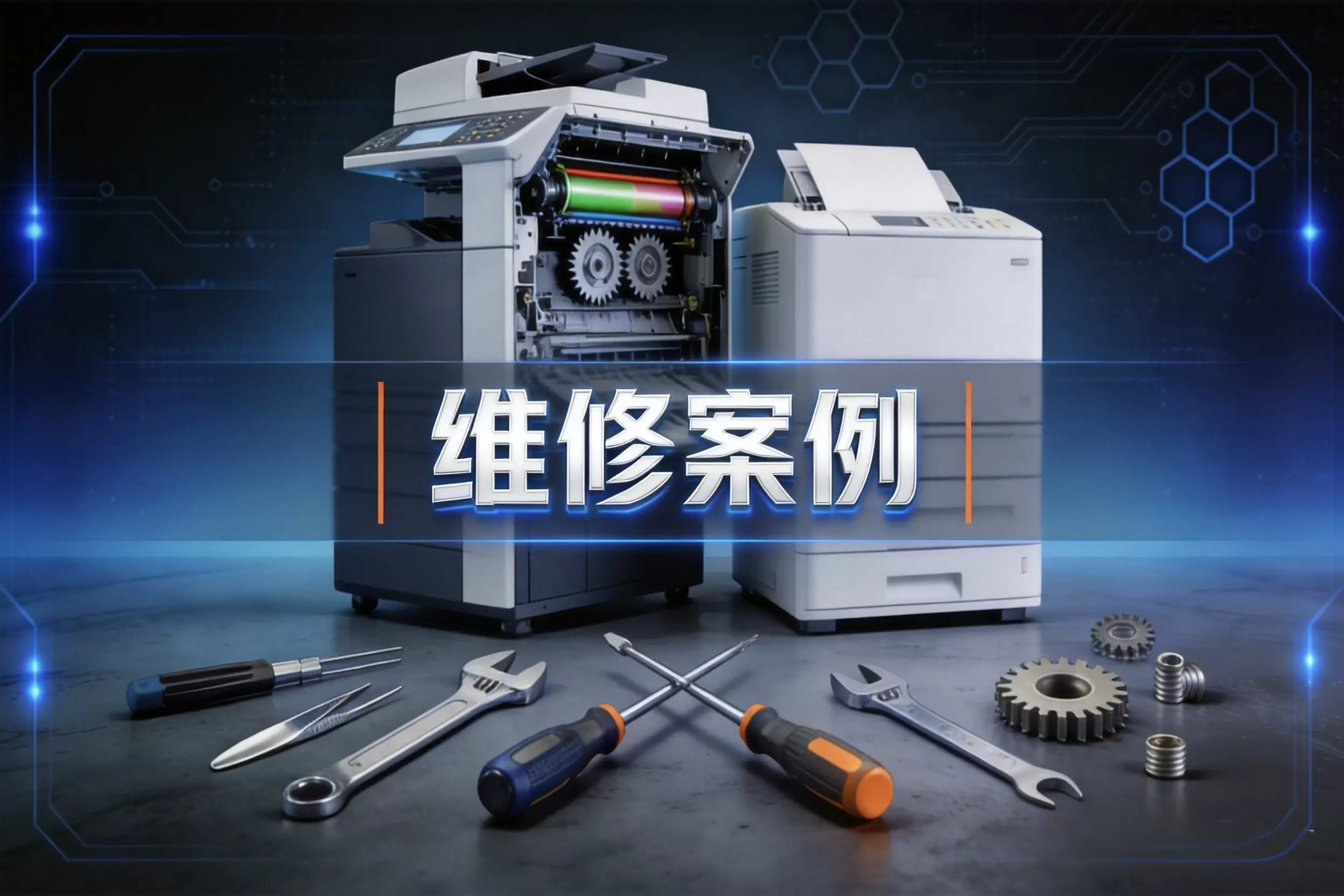 【维修案例】夏普MX-3138NC 打印有固定黑线 黑块 污渍-卓盛打印机网