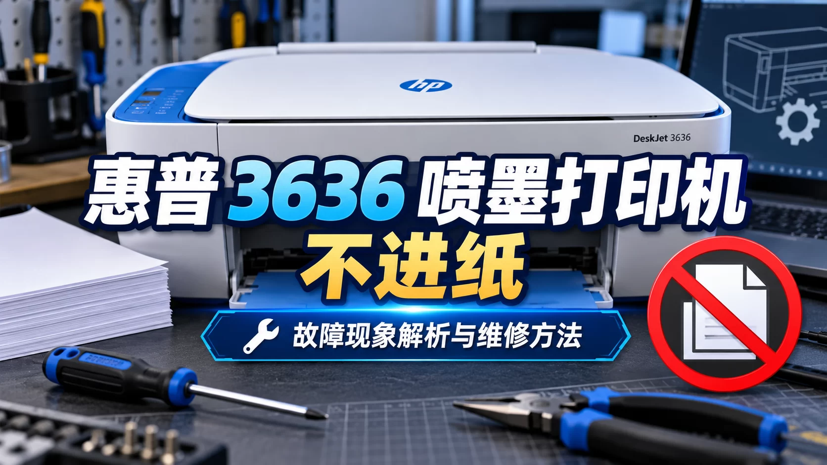 【维修案例】惠普 3636 喷墨打印机 不进纸-卓盛打印机网